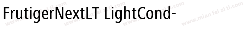 FrutigerNextLT LightCond字体转换
